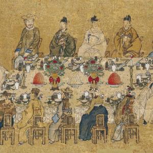 1883년 한일 양국 42조 장정 체결 후 공식연회 장면 그림 남겨... 조선, 관세권 설정 및 방곡령 시행근거